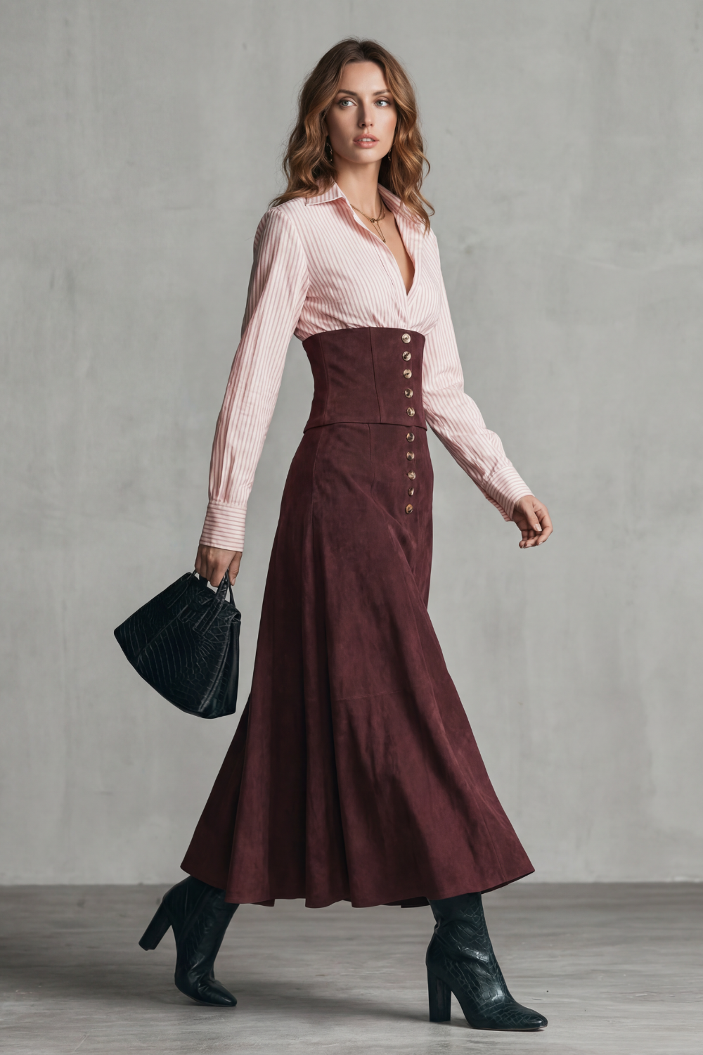 Avelinne – Corset waist silhouette – Maxi dress