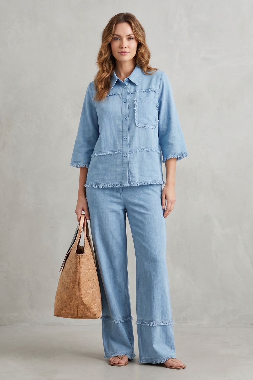 Celestine – Relaxed linen-inspired style – Trouser set