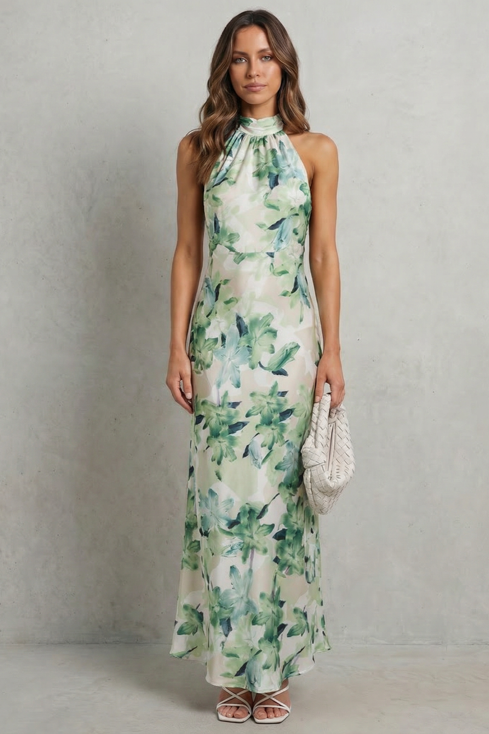 Emberelle – Floral halter elegance – Maxi dress