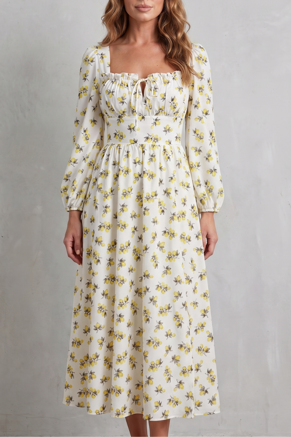 Limonetta – Sweet fruit print romance – Maxi dress