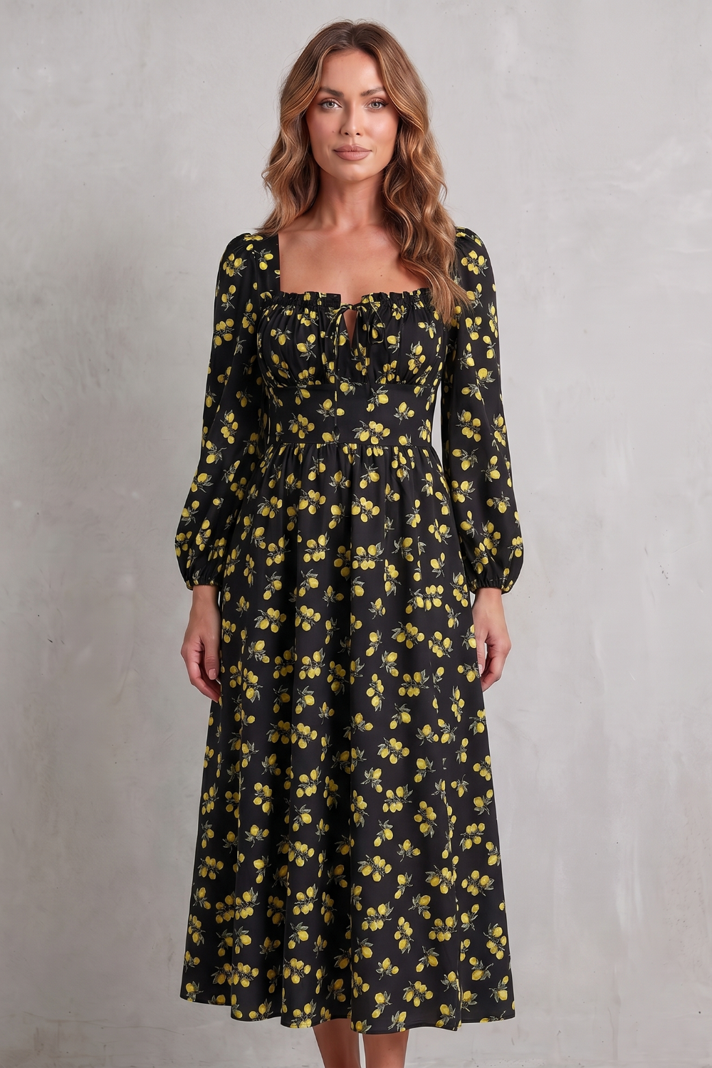 Limonetta – Sweet fruit print romance – Maxi dress