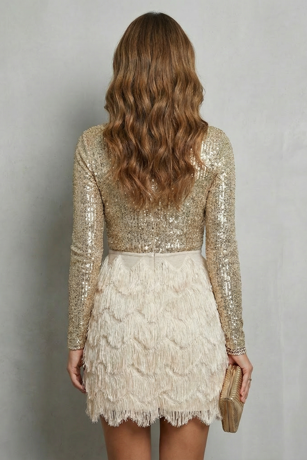 Harlisse – Long sleeve sequin glamour – Mini dress
