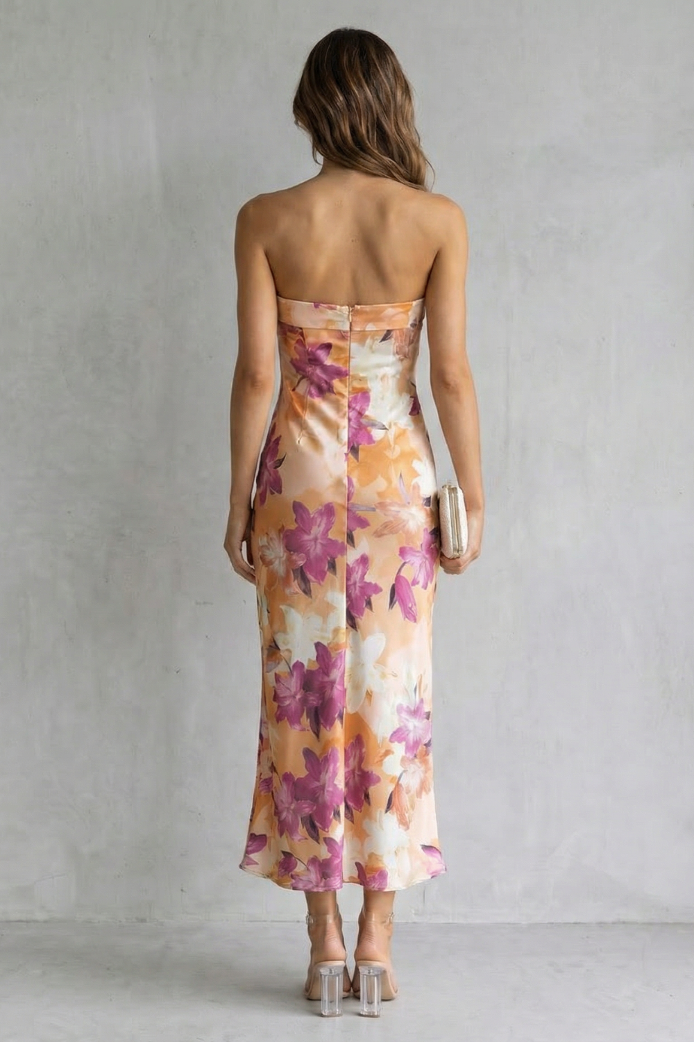 Linneva – Strapless floral elegance – Maxi dress