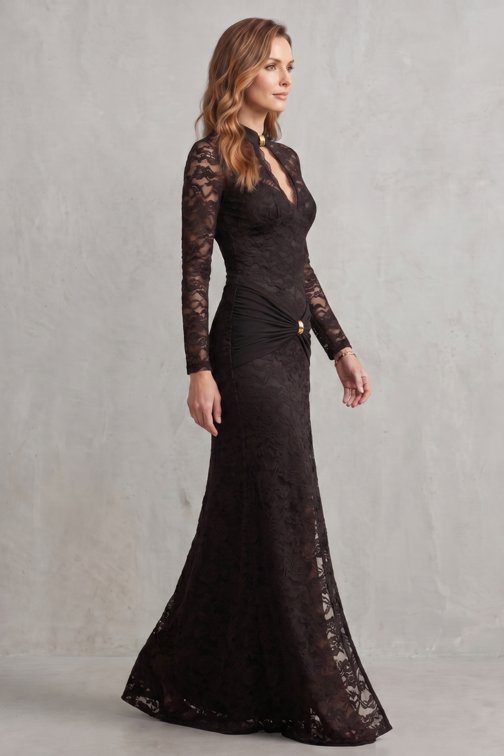Lunéa – Lace cut-out allure – Maxi dress