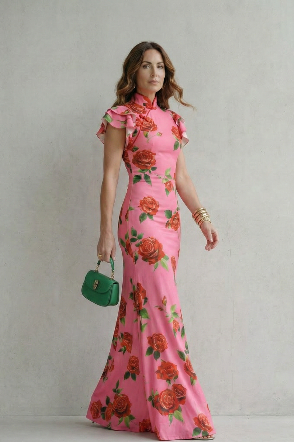Rosavelle – Romantic rose print – Maxi dress
