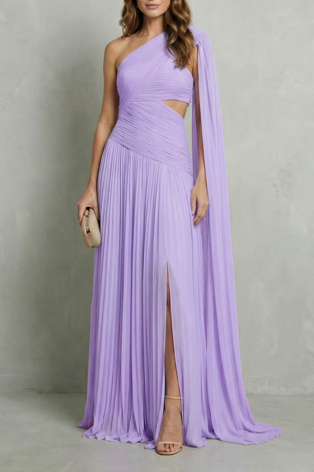 Sylvarine – Ethereal chiffon drape – Maxi dress