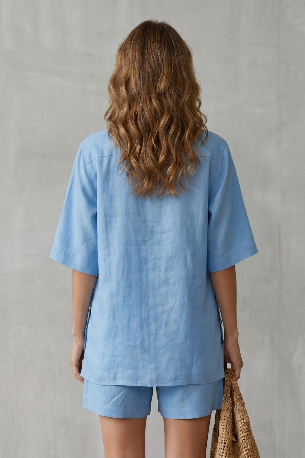 Verdelia – Relaxed button-detail comfort – Shorts set